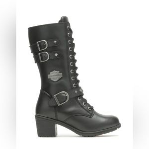 NWT Harley Davidson 9.75” Aldale waterproof leather riding boots size 38 7.5